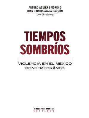 cover image of Tiempos sombríos